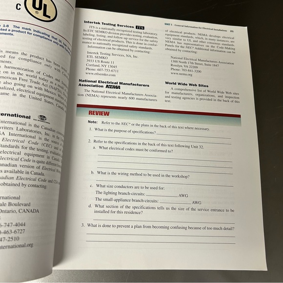 Residential Electrical Wiring based on the national code.  Large Softcover book - Picture 8 of 9